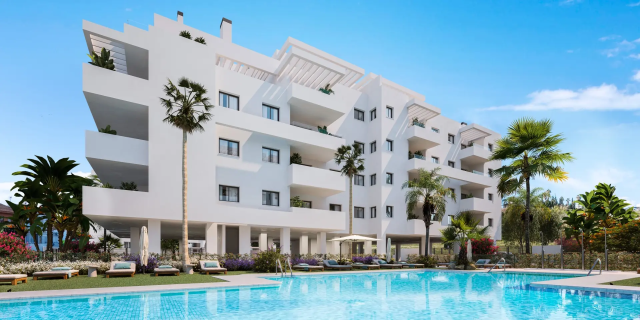 Moderní apartmán 3+kk s terasou a garážovým stáním – Algarrobo Costa, Costa del Sol