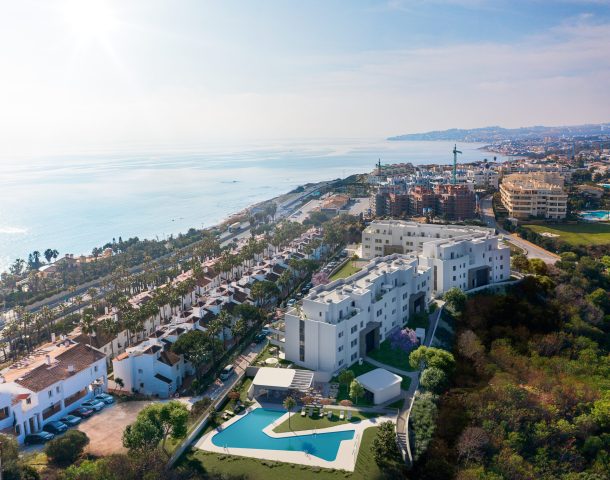 Moderní apartmán 3+kk s terasou a garážovým stáním, Mijas, Costa del Sol
